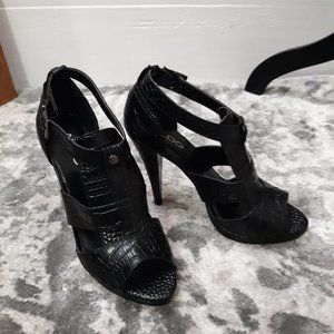 **LAST CHANCE SALE**Aldo, Black Alligator Print, Wmn Sz 8.5